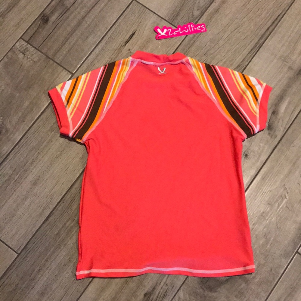 Orange/Striped Kids Rash Guard - Picture 5 of 8
